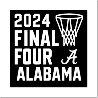 Alabama Crimson Tide Final Four 2024 March Madness Posters and Art